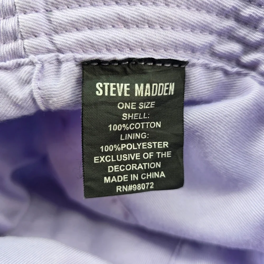 Steve Madden Purple‎ Tie Dye Bucket Hat Cotton One Size Festival Summer